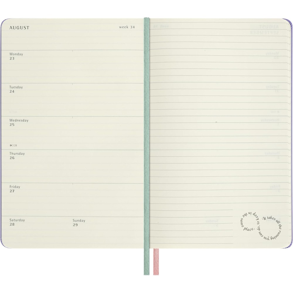 Weekly planner Alice's Adventures in Wonderland 2026/2027 L - Moleskine