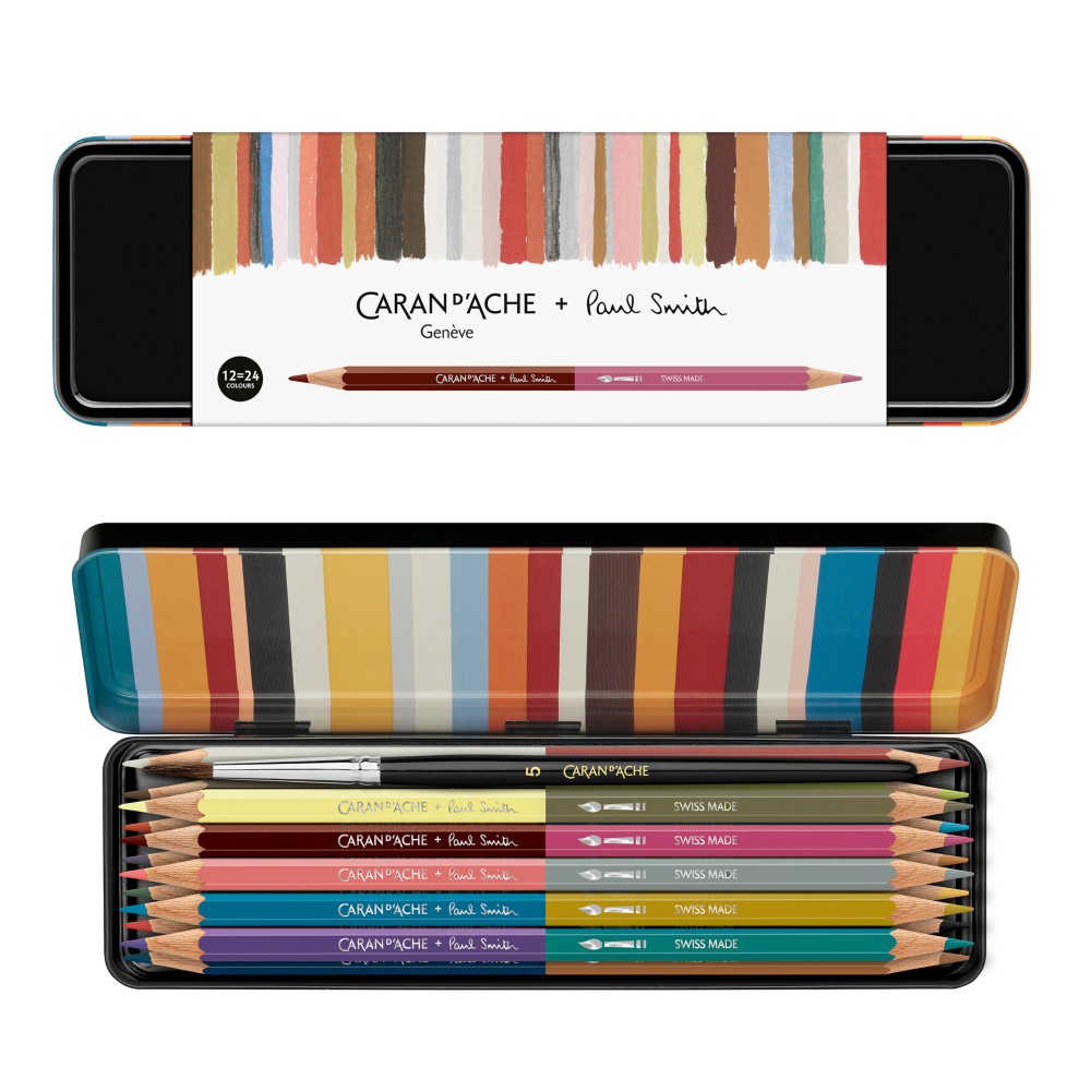 Zestaw kredek Bicolor Special Edition Paul Smith - Caran d'Ache - 12 szt.