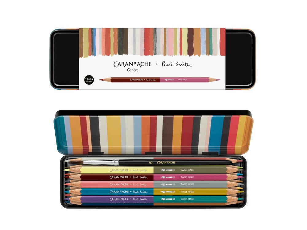 Zestaw kredek Bicolor Special Edition Paul Smith - Caran d'Ache - 12 szt.