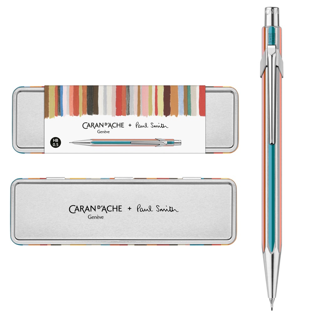 Ołówek mechaniczny 844 Special Edition Paul Smith - Caran d'Ache - Silver 0,5 mm