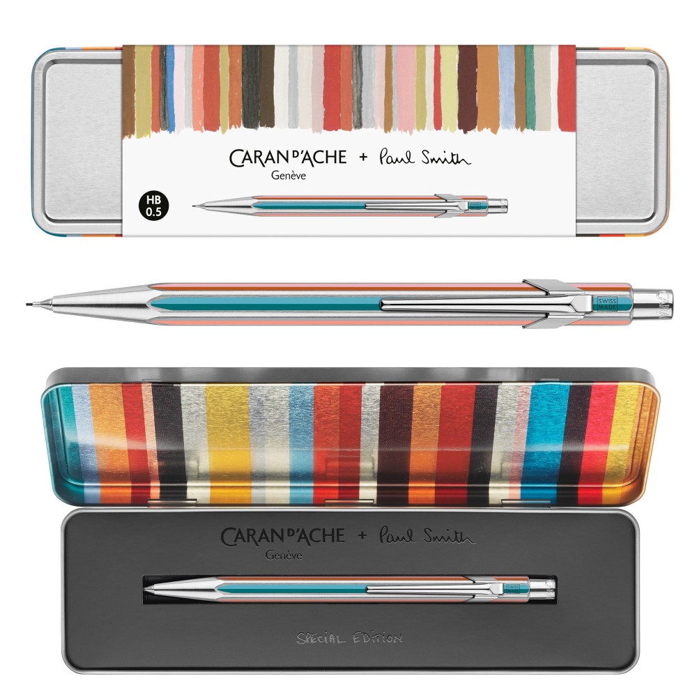 Ołówek mechaniczny 844 Special Edition Paul Smith - Caran d'Ache - Silver 0,5 mm