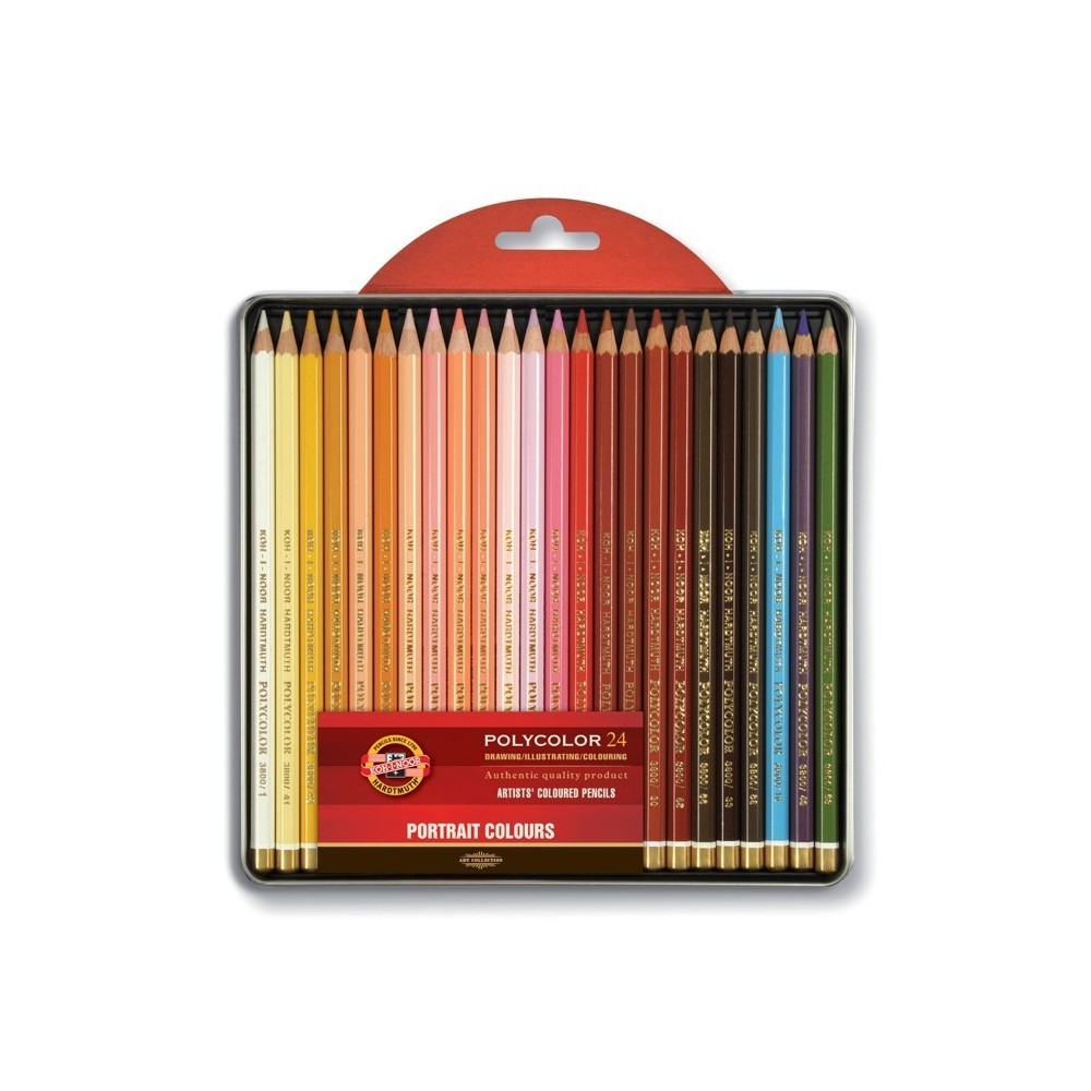 Zestaw kredek Polycolor - Koh-I-Noor - Portret, 24 szt.