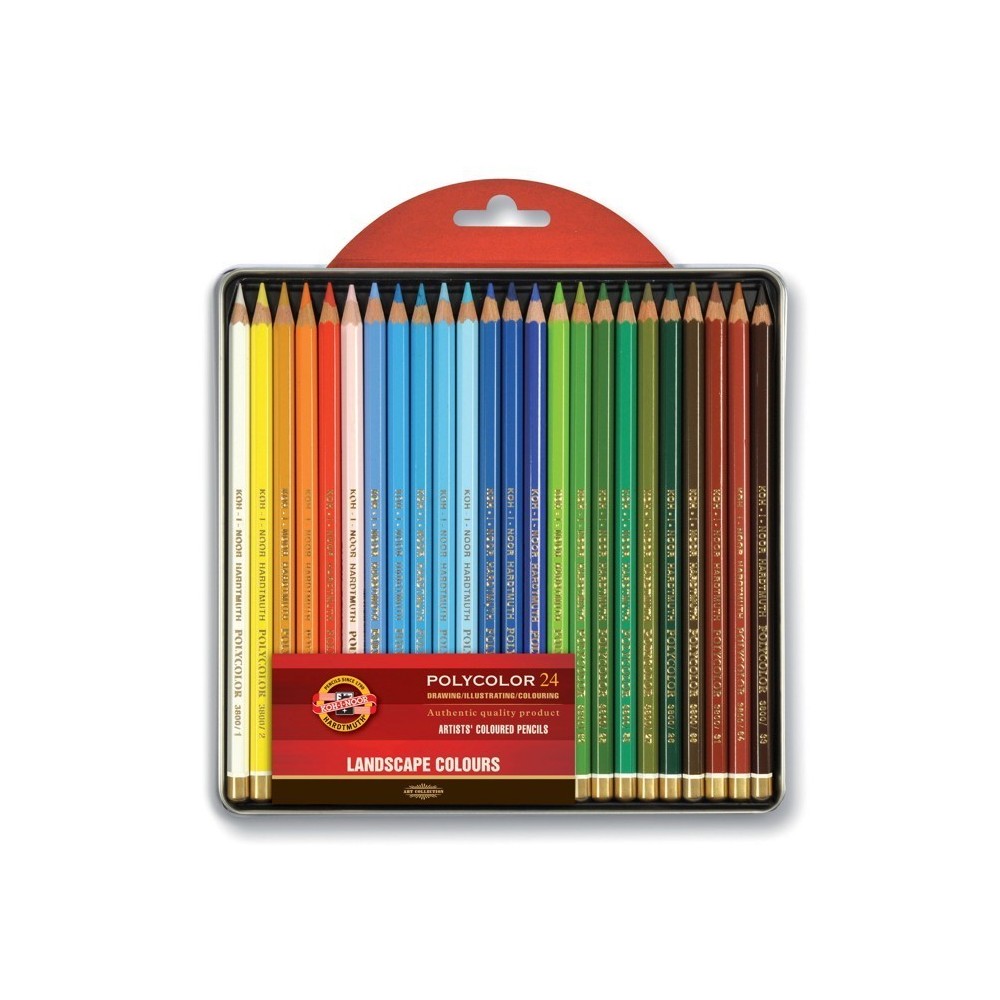 Zestaw kredek Polycolor - Koh-I-Noor - Krajobraz, 24 szt.