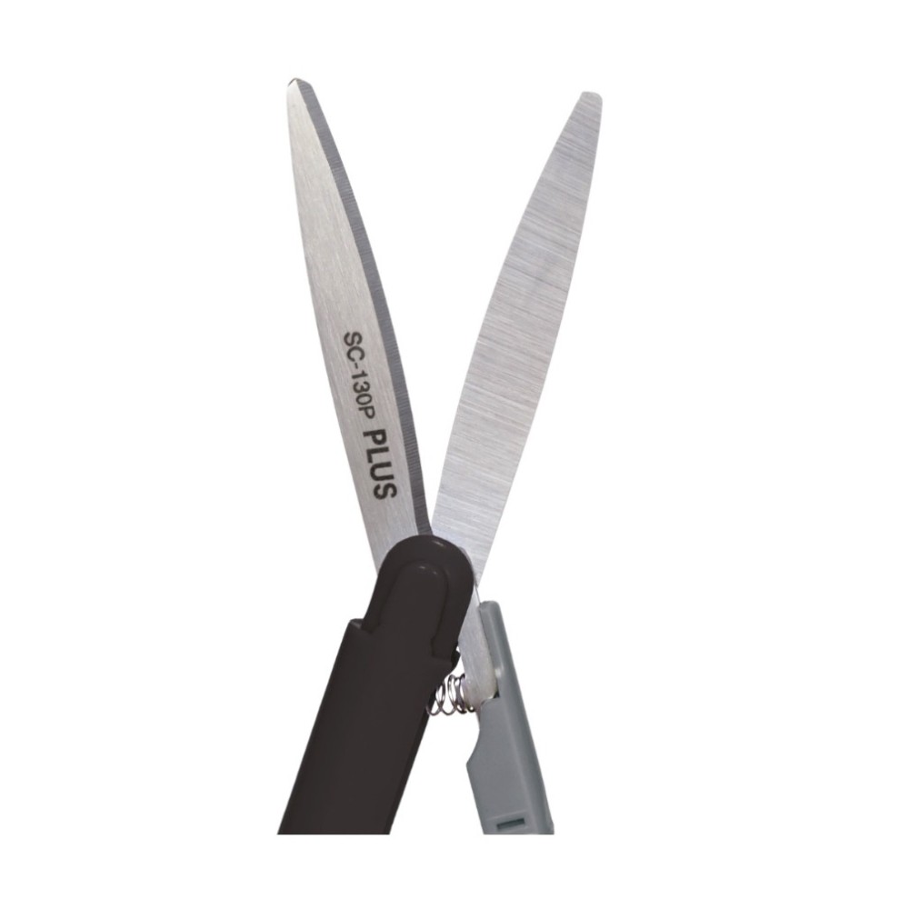 Nożyczki kieszonkowe SC-130PF - Plus - czarne 13,5 cm