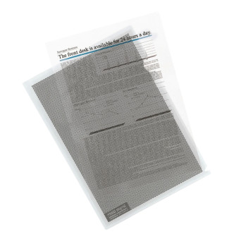 Camouflage folder A4 - PLUS - transparent