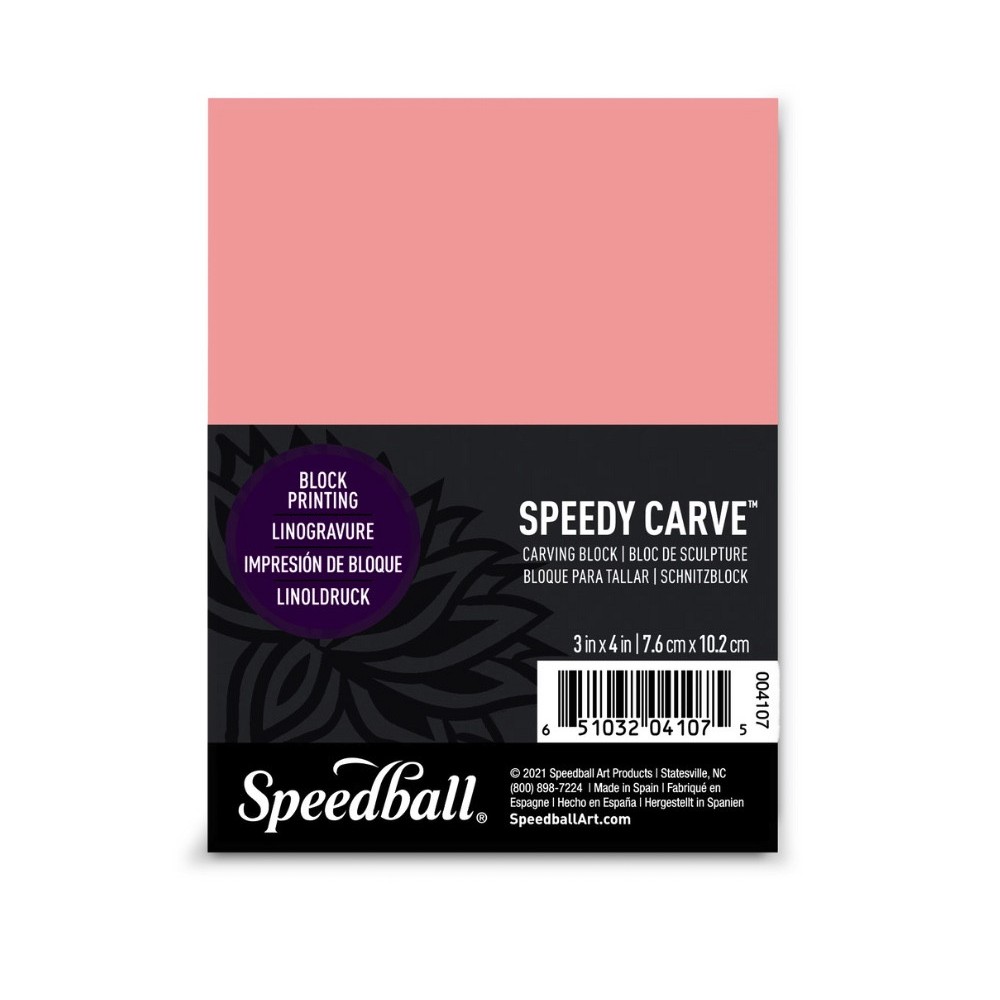 Płyta do linorytu Speedy Carve - Speedball - 7,6 x 10,2 cm