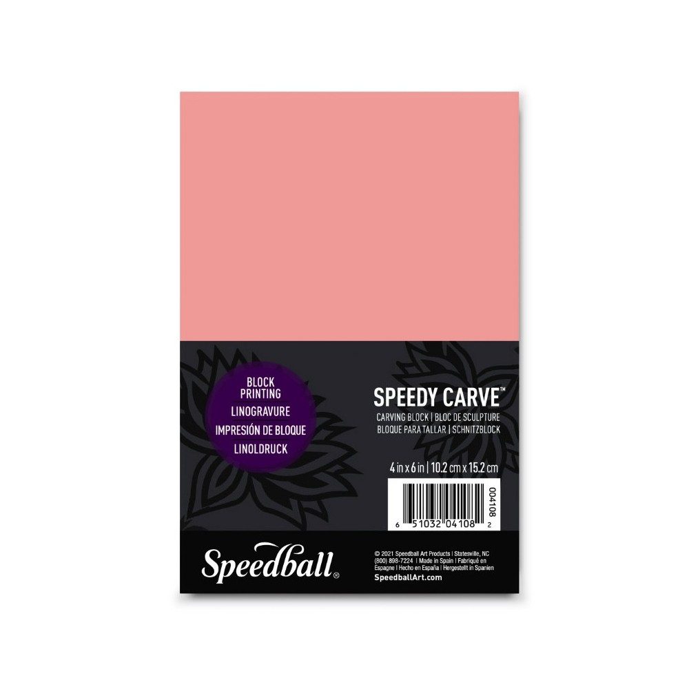 Płyta do linorytu Speedy Carve - Speedball - 10,2 x 15,2 cm
