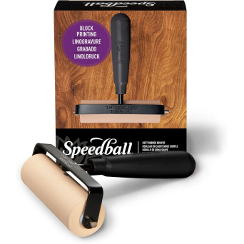 Soft Deluxe Rubber Brayer - Speedball - Black 10 cm