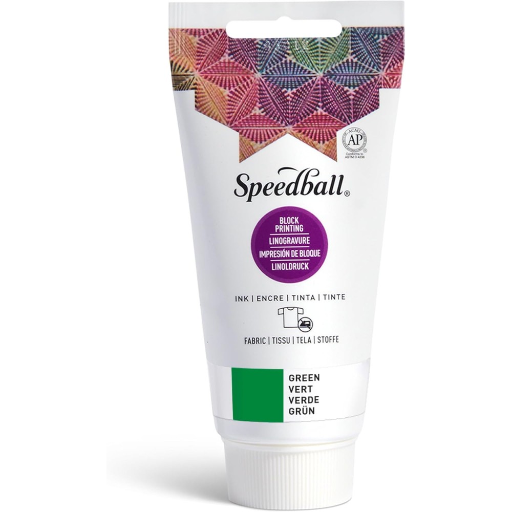 Farba do linorytu Block Printing Ink - Speedball - Green 75 ml