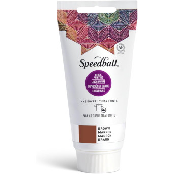 Fabric Block Printing Ink - Speedball - Brown 75 ml