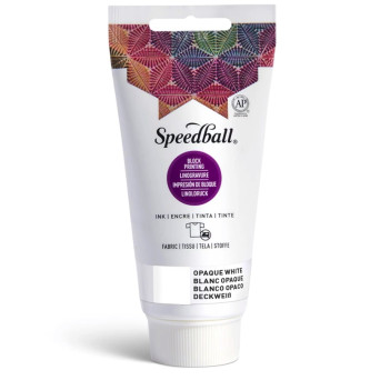 Farba do linorytu Block Printing Ink - Speedball - Opaque White 75 ml