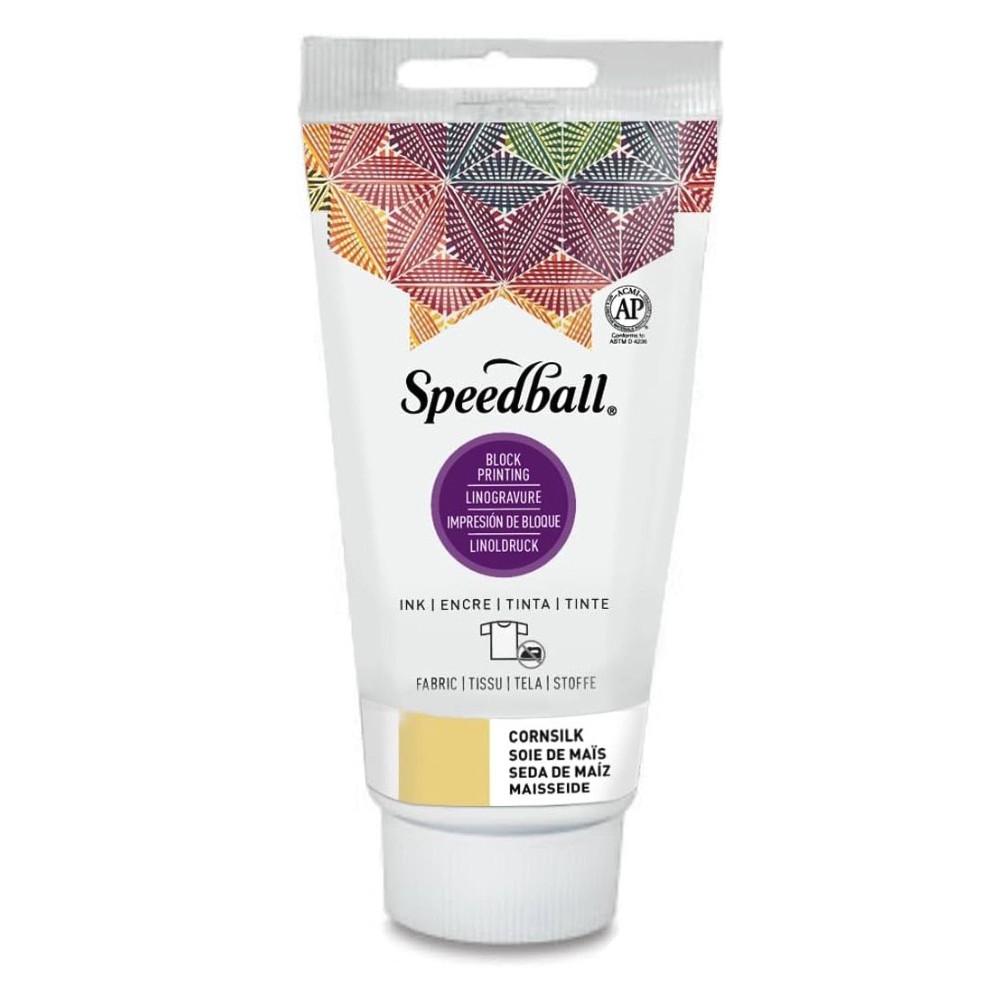 Fabric Block Printing Ink - Speedball - Cornsilk 75 ml
