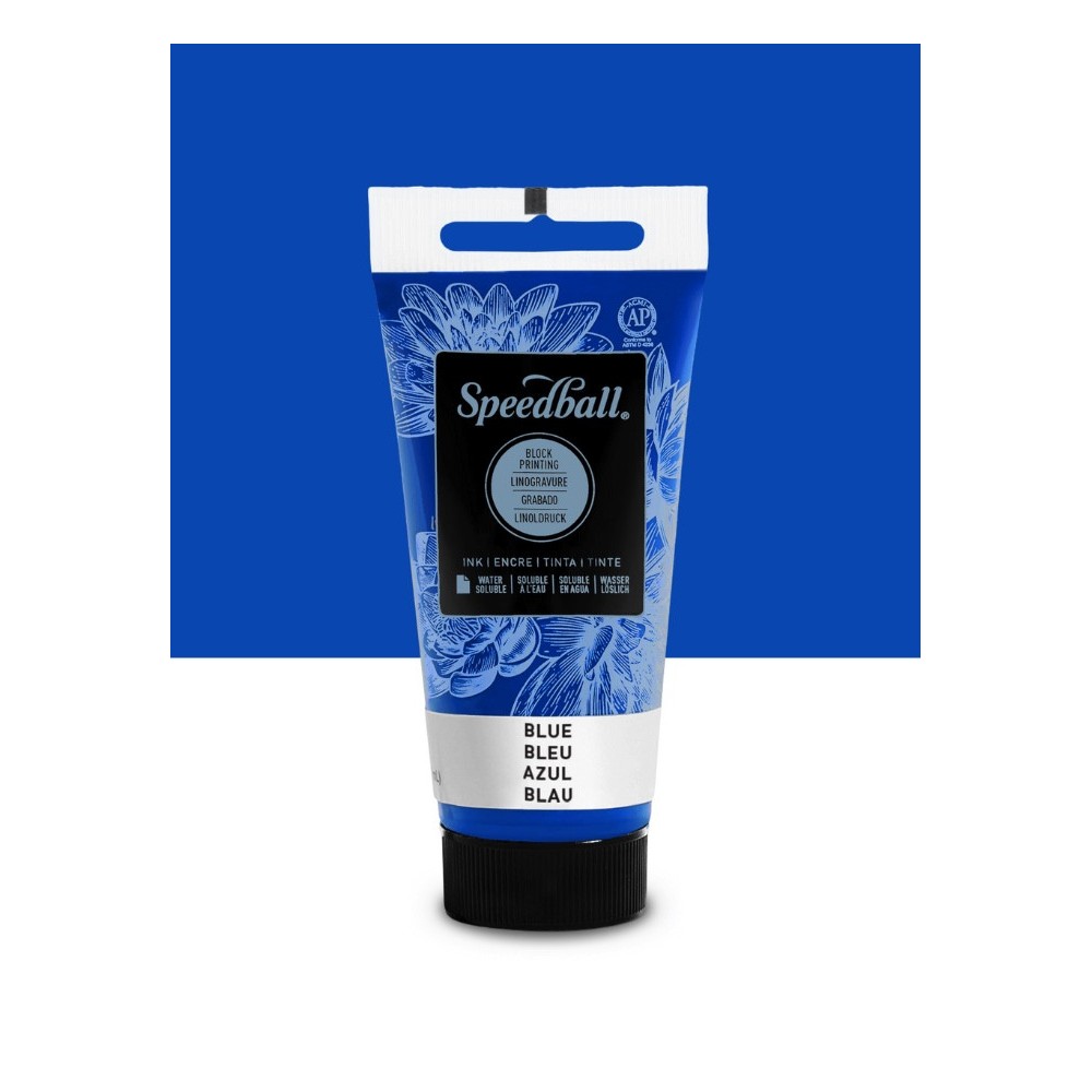 Water-Soluble Block Printing Ink - Speedball - Blue 75 ml