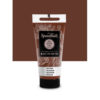 Water-Soluble Block Printing Ink - Speedball - Brown 75 ml