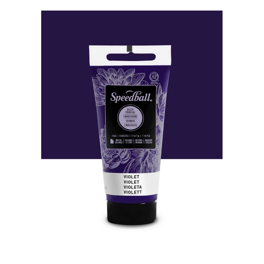 Farba do linorytu Water-Soluble Ink - Speedball - Violet 75 ml