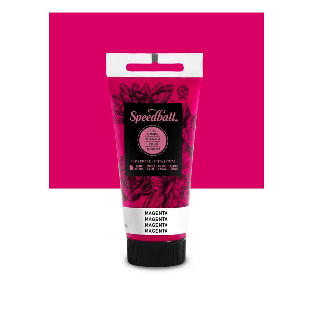 Water-Soluble Block Printing Ink - Speedball - Magenta 75 ml