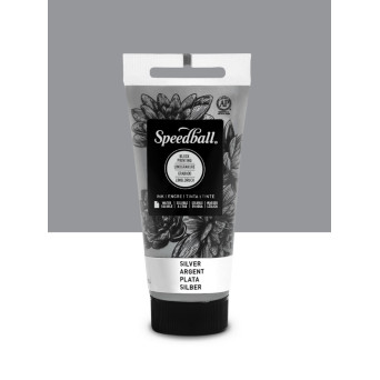 Farba do linorytu Water-Soluble Ink - Speedball - Silver 75 ml