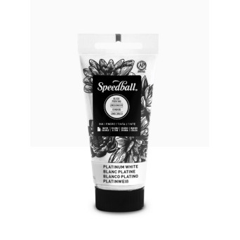 Farba do linorytu Water-Soluble Ink - Speedball - Platinum White 75 ml
