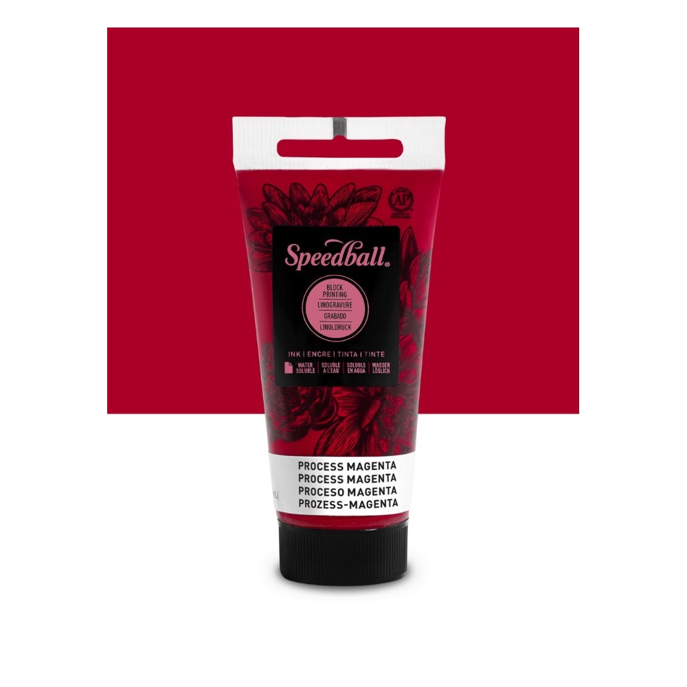 Water-Soluble Block Printing Ink - Speedball - Process Magenta 75 ml