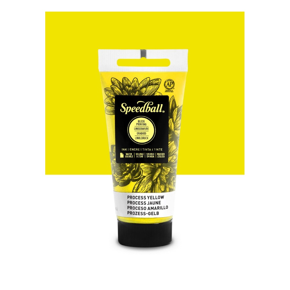 Water-Soluble Block Printing Ink - Speedball - Process Yellow 75 ml