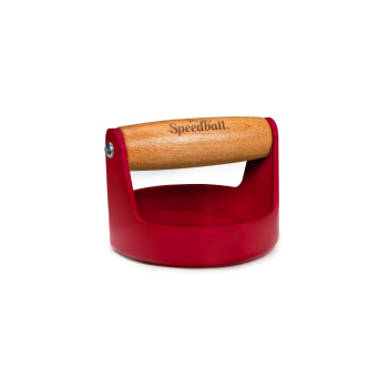 Docisk drukarski - Speedball - czerwony 10 cm
