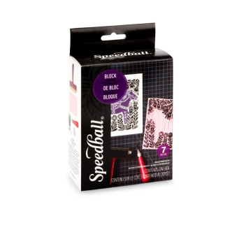 Water-Soluble Block Printing Starter Kit - Speedball - 7 pcs