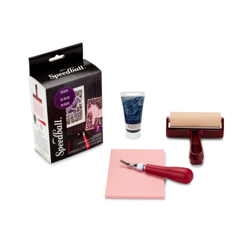 Water-Soluble Block Printing Starter Kit - Speedball - 7 pcs