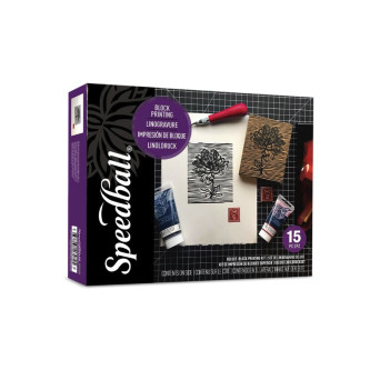 Water-Soluble Block Printing Deluxe Kit - Speedball - 15 pcs