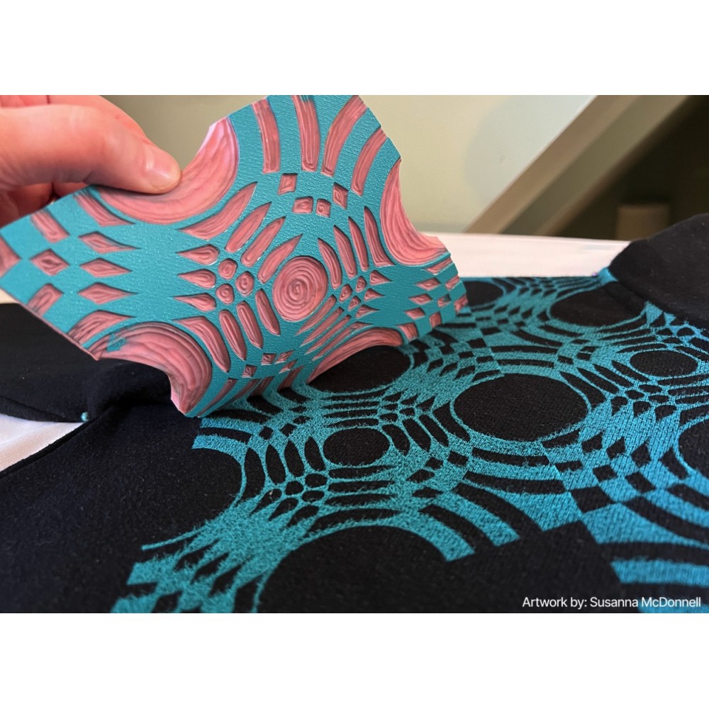 Fabric Block Printing Starter Kit - Speedball - 7 pcs
