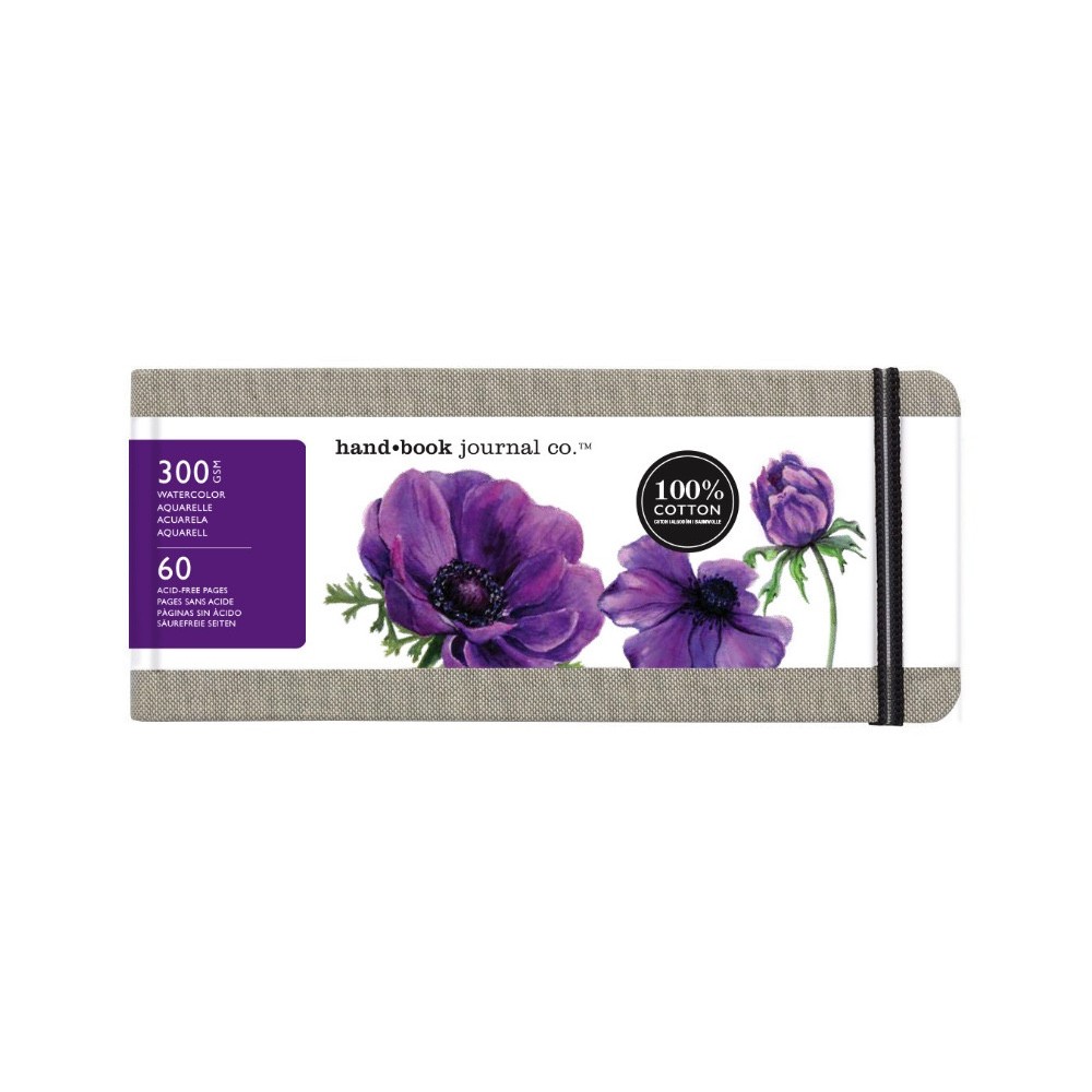 Szkicownik do akwareli 100% Cotton Hand Book Journal Co. 8 x 20 cm - Speedball - 30 ark.