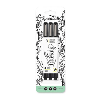 Set of Hand-Lettering brush markers - Speedball - 3 pcs.
