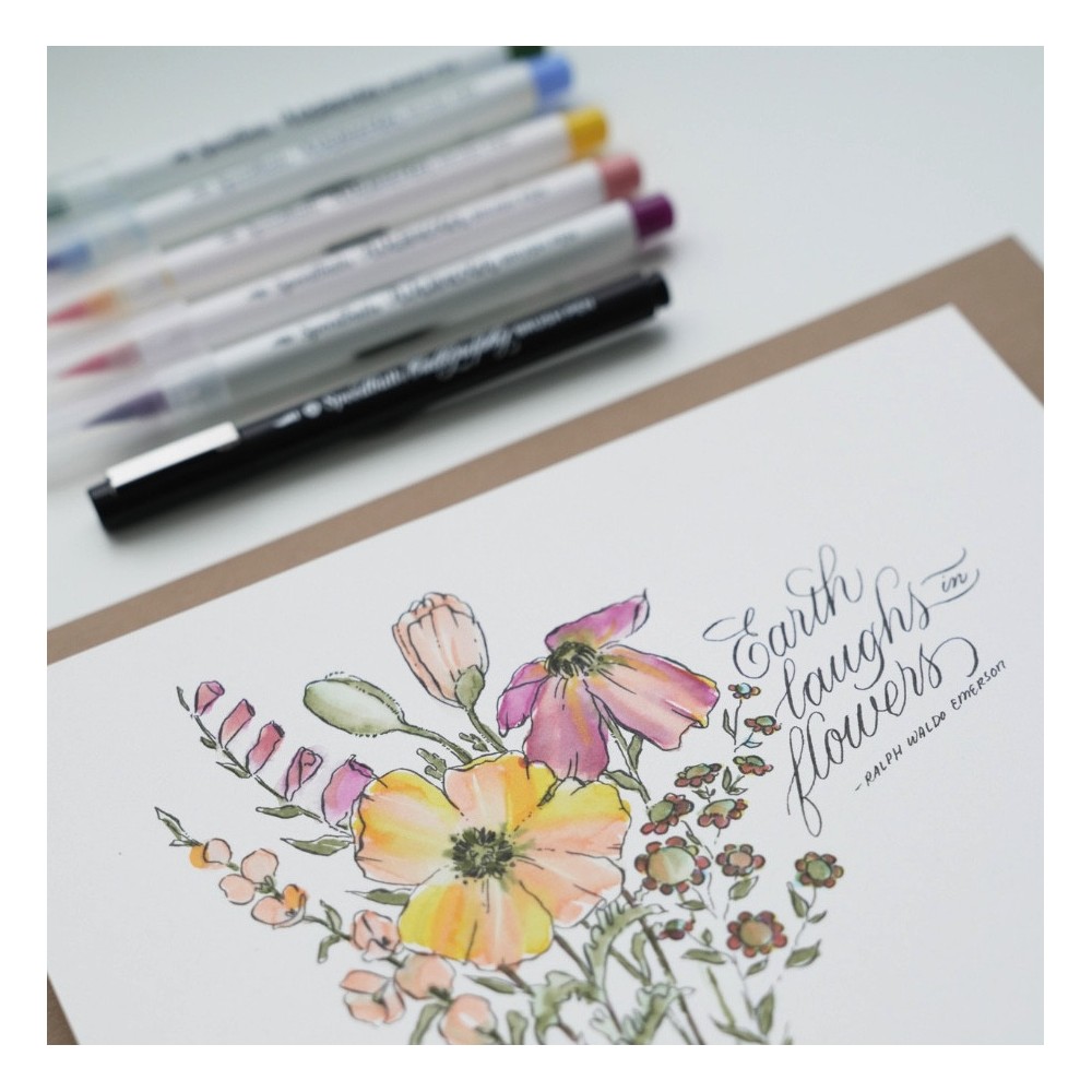 Set of Hand-Lettering brush markers - Speedball - 3 pcs.
