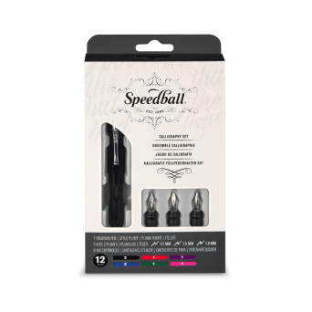 Calligraphy fountain pen set - Speedball - 12 pcs