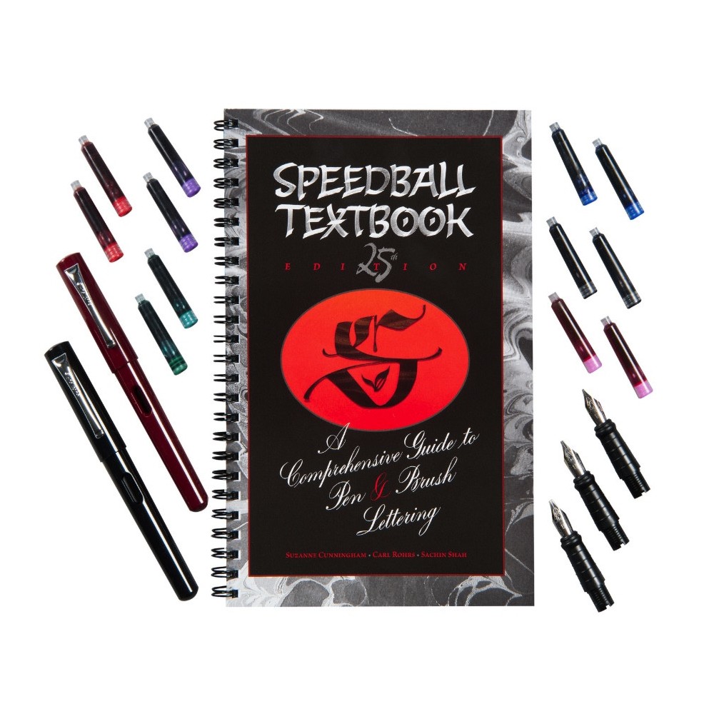 Deluxe Calligraphy fountain pen set - Speedball - 18 pcs