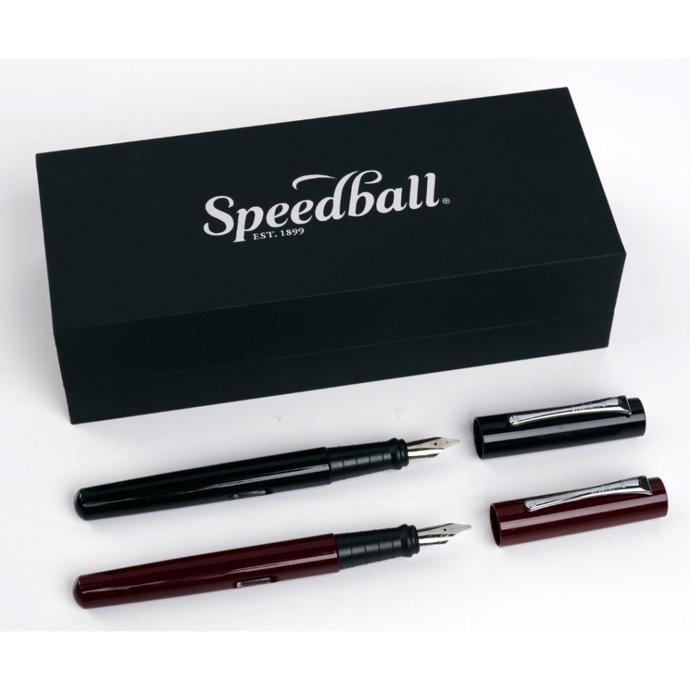 Zestaw prezentowy piór wiecznych do kaligrafii - Speedball - 2 szt.