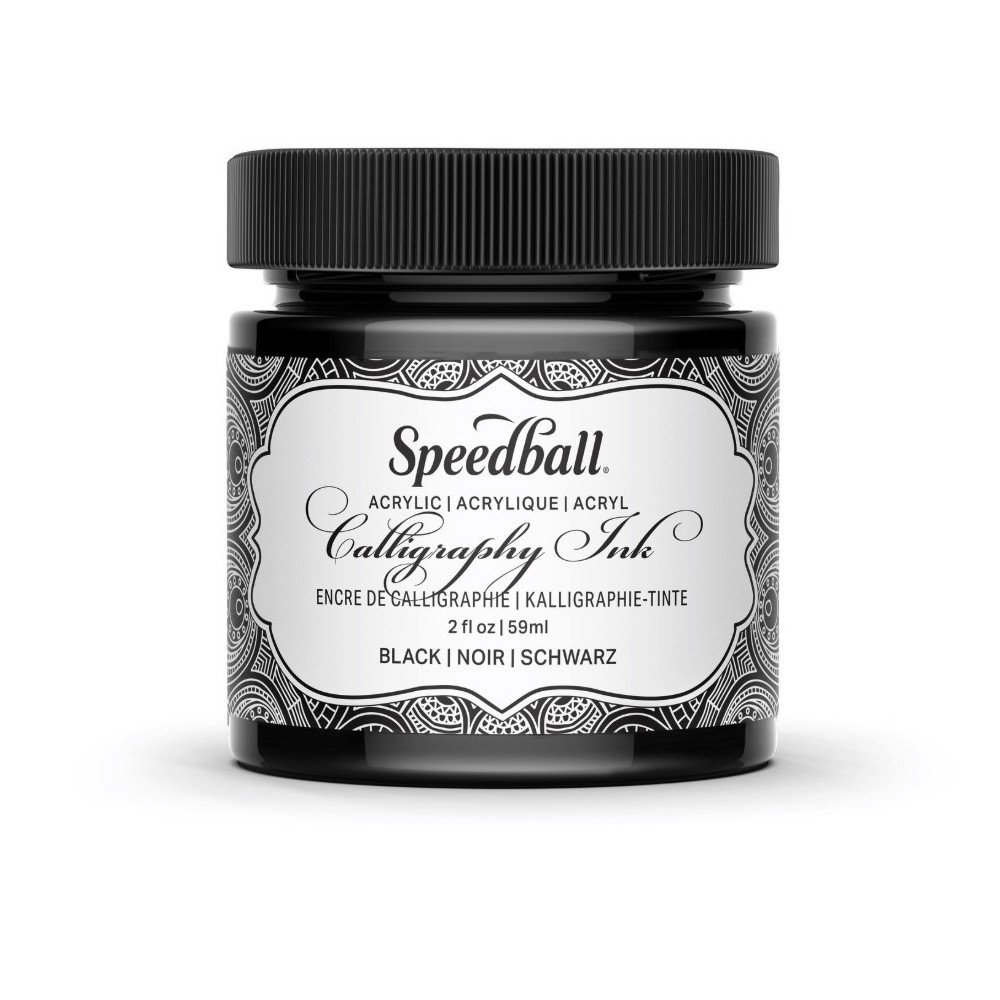 Calligraphy Acrylic Ink - Speedball - Black 59 ml