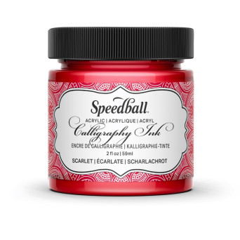 Tusz akrylowy do kaligrafii - Speedball - Scarlet Red 59 ml