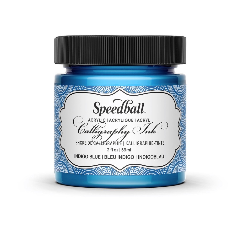 Tusz akrylowy do kaligrafii - Speedball - Indigo Blue 59 ml