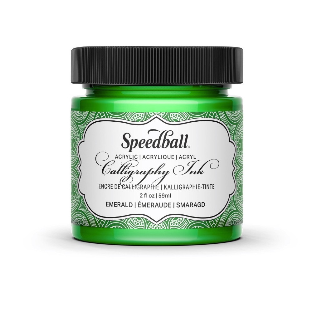 Tusz akrylowy do kaligrafii - Speedball - Emerald Green 59 ml