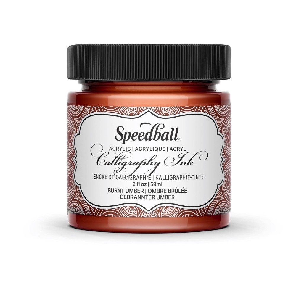 Calligraphy Acrylic Ink - Speedball - Burnt Umber 59 ml