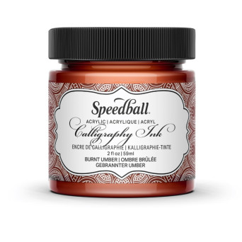 Calligraphy Acrylic Ink - Speedball - Burnt Umber 59 ml