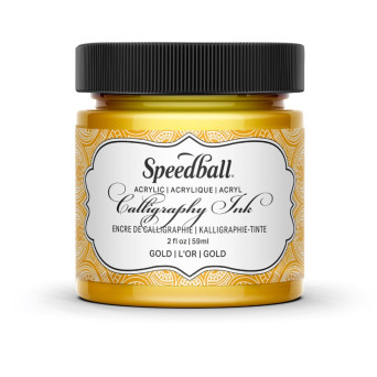 Tusz akrylowy do kaligrafii - Speedball - Gold 59 ml