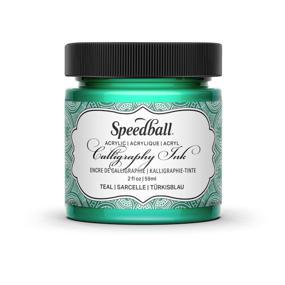 Tusz akrylowy do kaligrafii - Speedball - Teal Green 59 ml