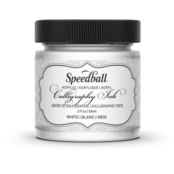 Tusz akrylowy do kaligrafii - Speedball - White 59 ml