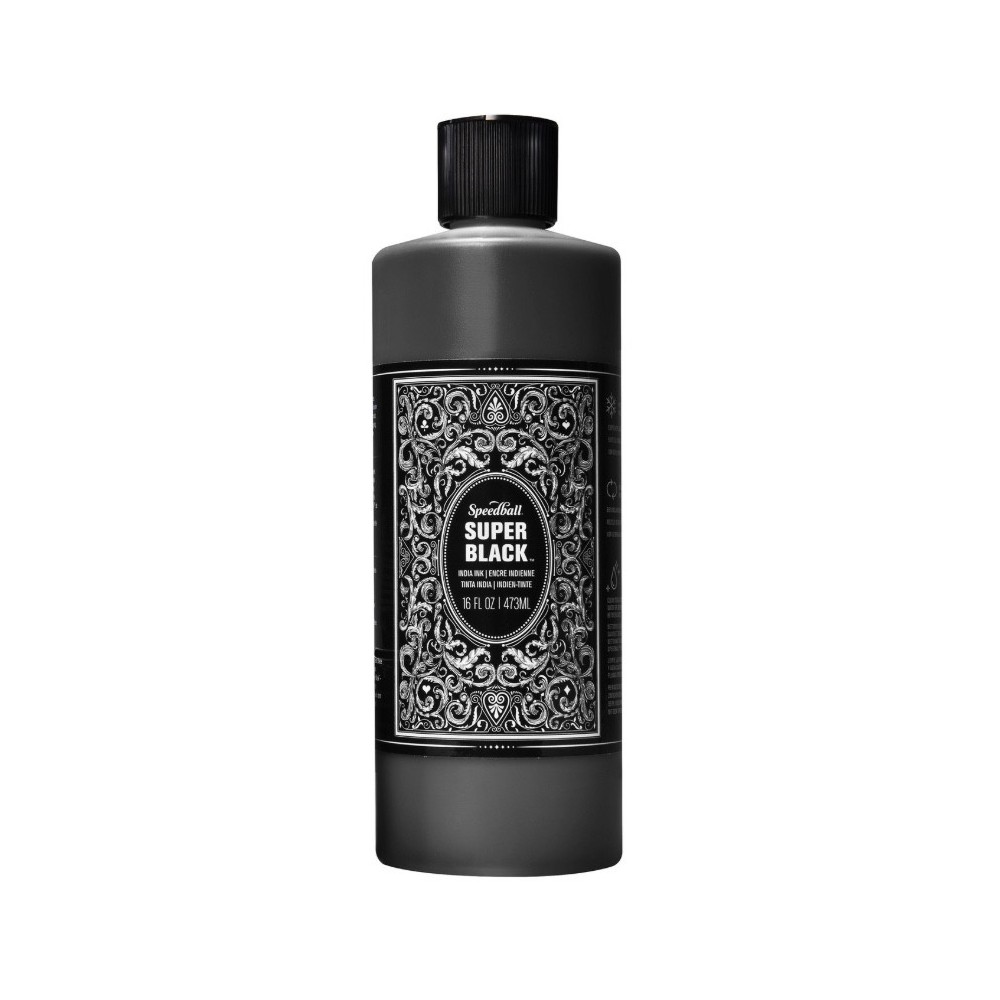 India Ink - Speedball - Super Black 473 ml
