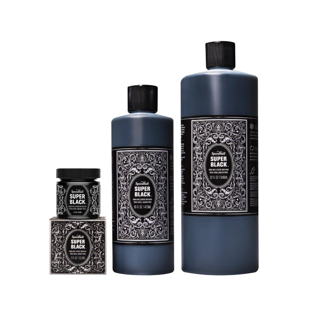 Tusz do kaligrafii India Ink - Speedball - Super Black 946 ml