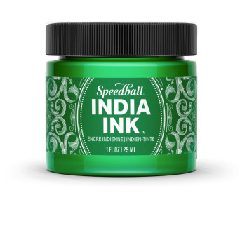 Tusz do kaligrafii India Ink - Speedball - Bright Emerald 29 ml