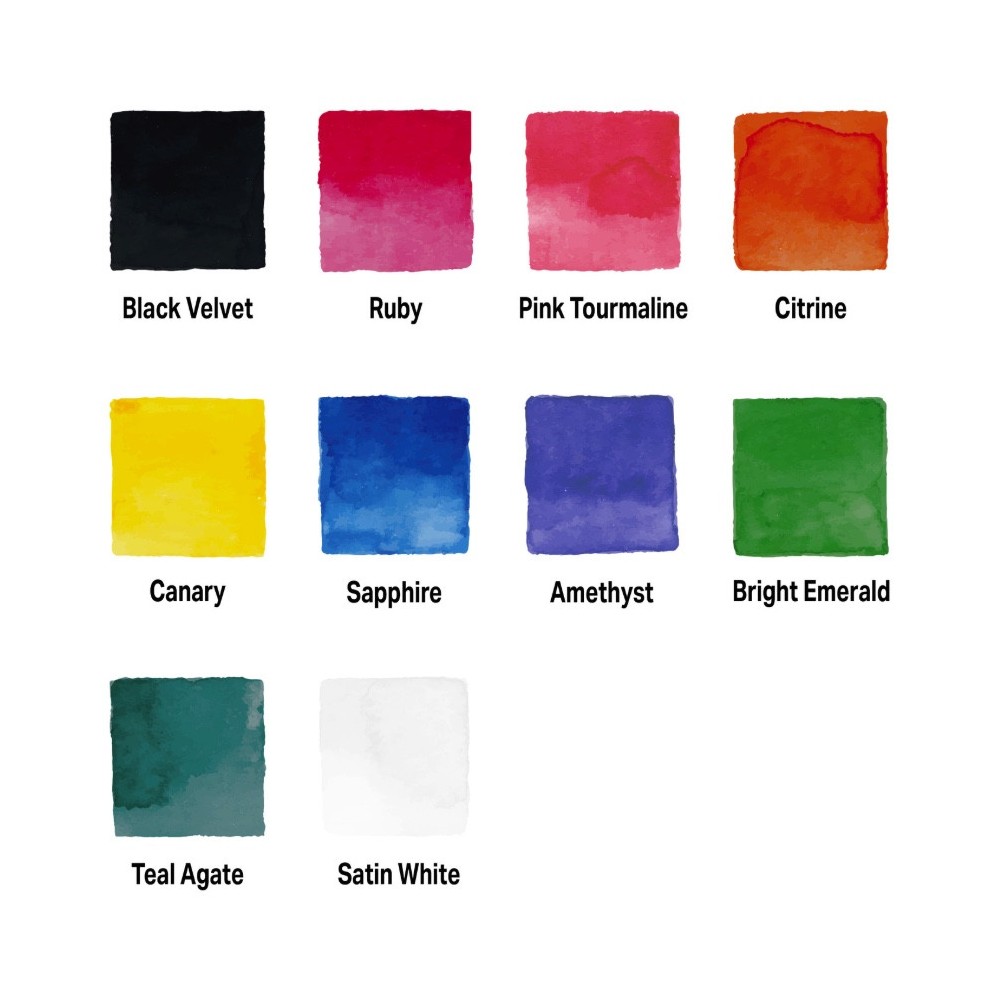 Set of India Inks - Speedball - 10 x 12 ml