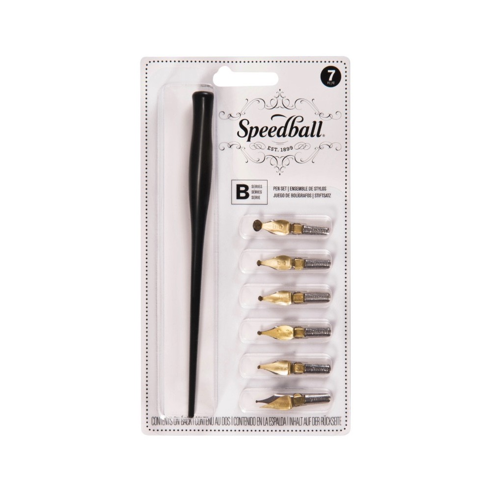 B-Series Calligraphy pen set - Speedball - 7 pcs