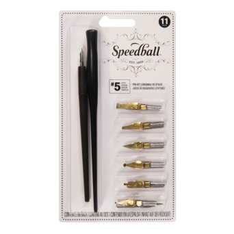 No.5 Artist Pen Set - Speedball - 11 pcs